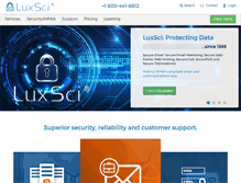 Tablet Screenshot of luxsci.com